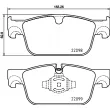 Jeu de 4 plaquettes de frein avant BREMBO P 86 028 - Visuel 2