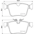 Jeu de 4 plaquettes de frein arrière BREMBO P 86 029 - Visuel 2