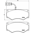 Jeu de 4 plaquettes de frein avant BREMBO P A6 016 - Visuel 2