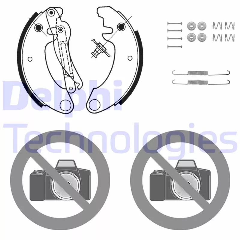 Jeu de mâchoires de frein DELPHI 680