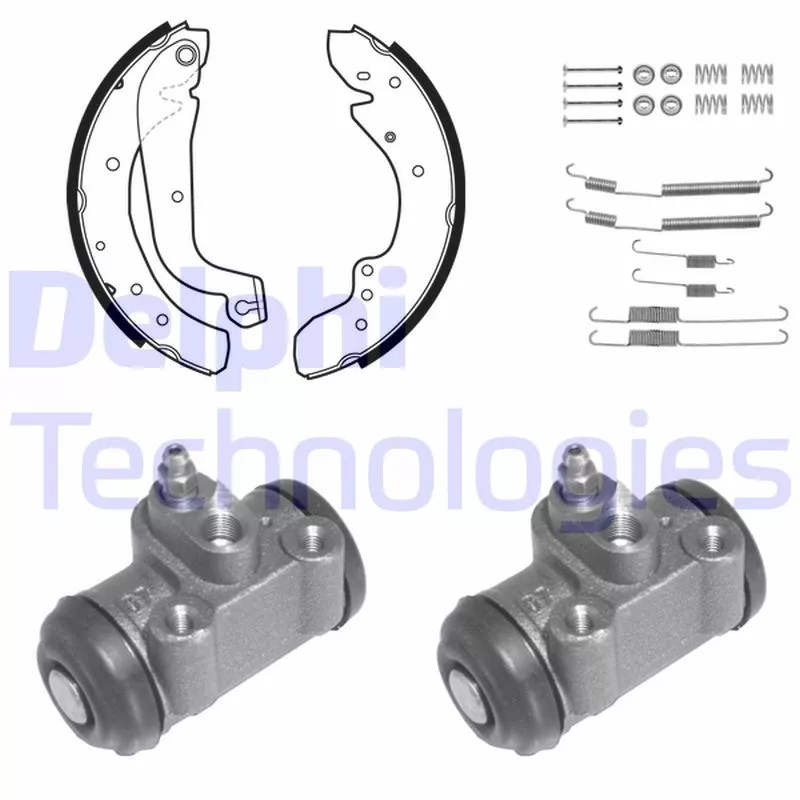 Jeu de mâchoires de frein DELPHI 884
