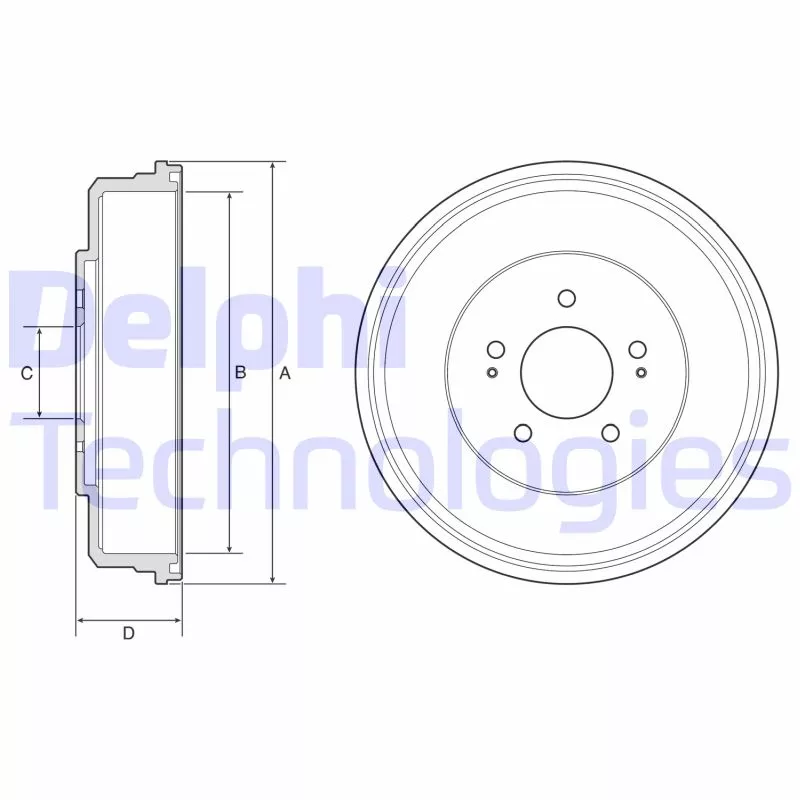 Tambour de frein DELPHI BF586