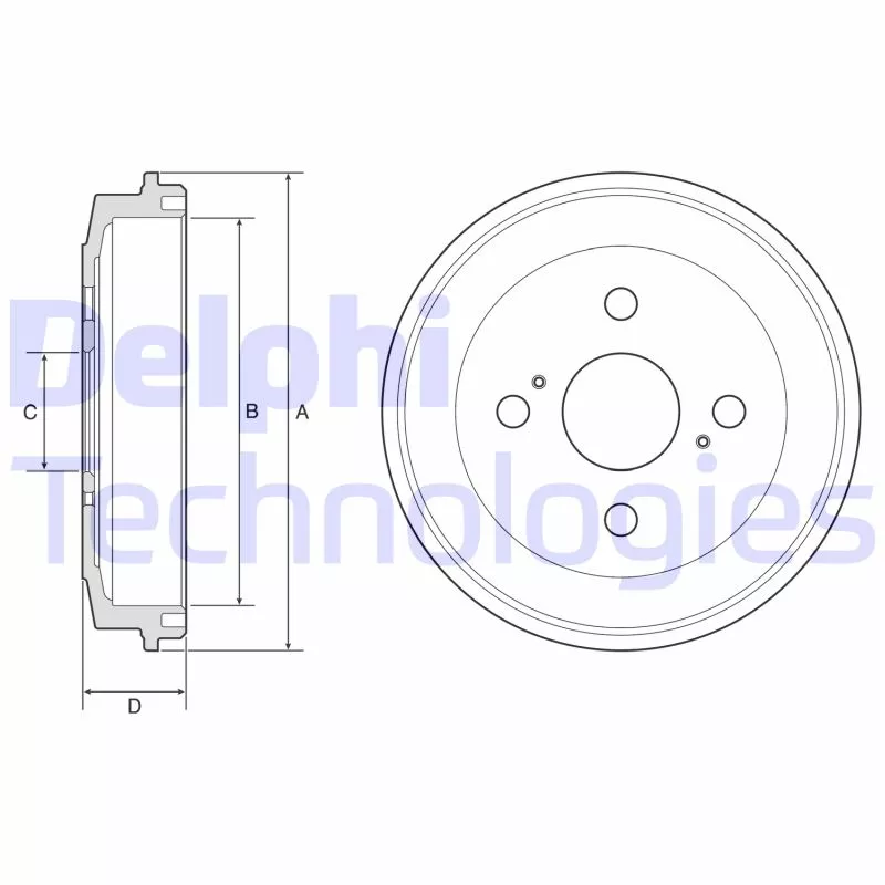 Tambour de frein DELPHI BF588