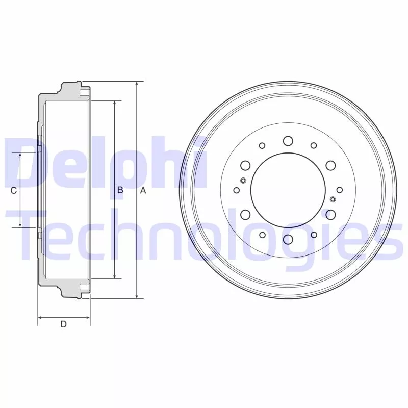 Tambour de frein DELPHI BF590