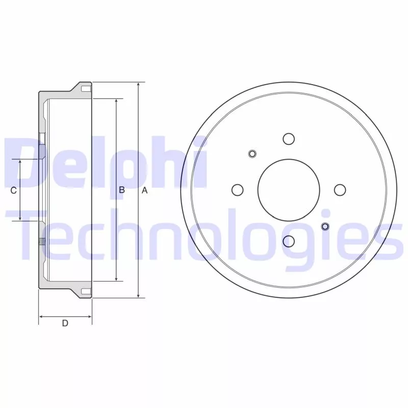 Tambour de frein DELPHI BF604