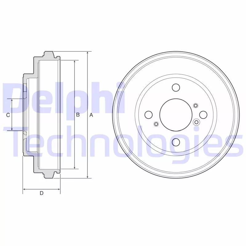 Tambour de frein DELPHI BF625