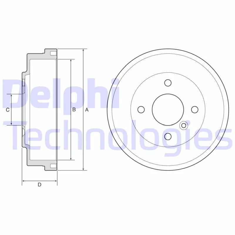 Tambour de frein DELPHI BF627