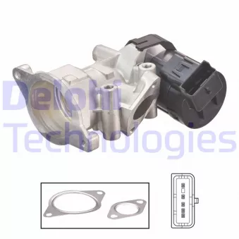 Vanne EGR DELPHI EG10591-12B1