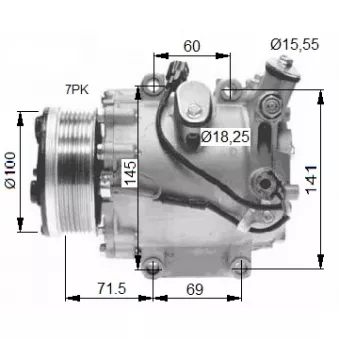 Compresseur, climatisation NRF 32491