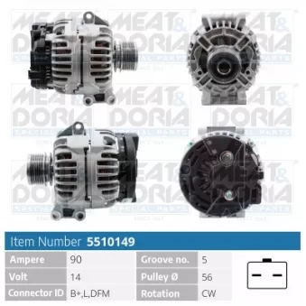 Alternateur MEAT & DORIA 5510149