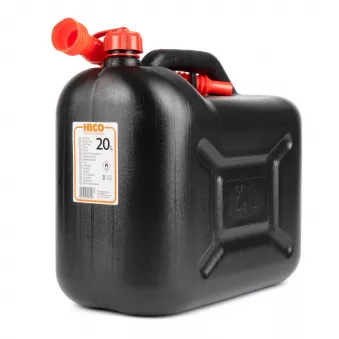 Jerrican carburant plastique 20L, noir AMIO