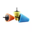 Éponge de polissage en forme de cône pour roues de voiture automobile 3 pcs AMIO 02518 - Visuel 1