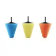 Éponge de polissage en forme de cône pour roues de voiture automobile 3 pcs AMIO 02518 - Visuel 2