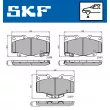 Jeu de 4 plaquettes de frein avant SKF VKBP 80247 A - Visuel 2