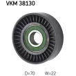 Poulie renvoi/transmission, courroie trapézoïdale à nervures SKF VKM 38130 - Visuel 1