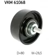 Poulie renvoi/transmission, courroie trapézoïdale à nervures SKF VKM 61068 - Visuel 2