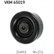 Poulie renvoi/transmission, courroie trapézoïdale à nervures SKF VKM 65019 - Visuel 1