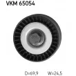 Poulie renvoi/transmission, courroie trapézoïdale à nervures SKF VKM 65054 - Visuel 2