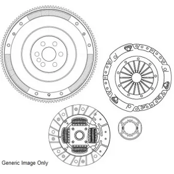 Kit d'embrayage + volant moteur NATIONAL CK10046F