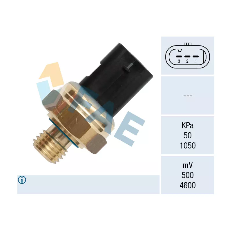 Capteur, pression d'huile FAE 15610