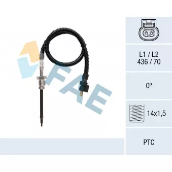 Capteur, température des gaz FAE