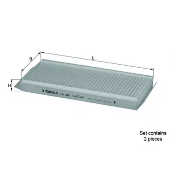 Filtre, air de l'habitacle KNECHT LA 349/S