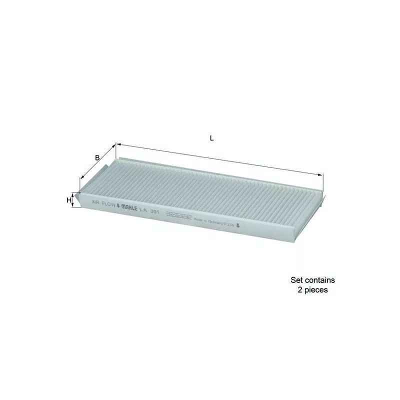 Filtre, air de l'habitacle KNECHT LA 391/S