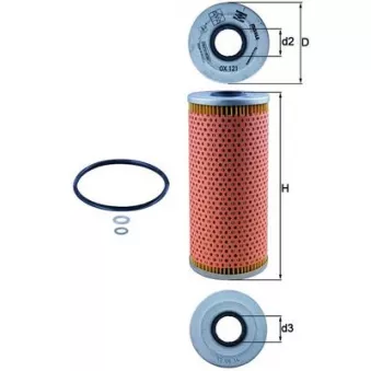 Filtre à huile KNECHT OX 121D