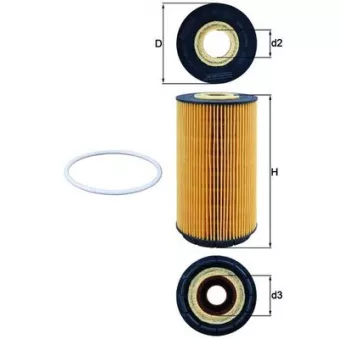 Filtre à huile KNECHT OX 557D