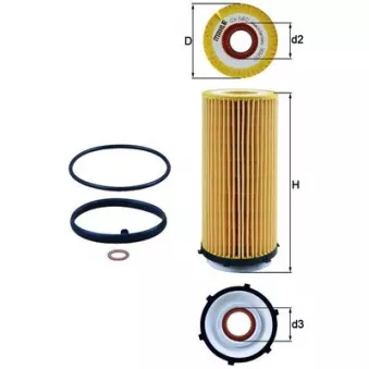 Filtre à huile KNECHT OX 560D