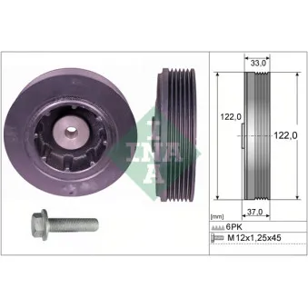 Kit de poulies, vilebrequin INA 544 0084 20