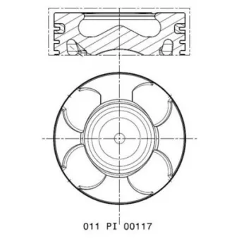 Piston MAHLE 011 PI 00117 000