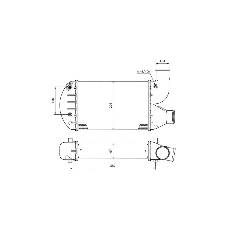 Intercooler, échangeur NRF 30031