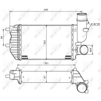 Intercooler, échangeur NRF 30066A