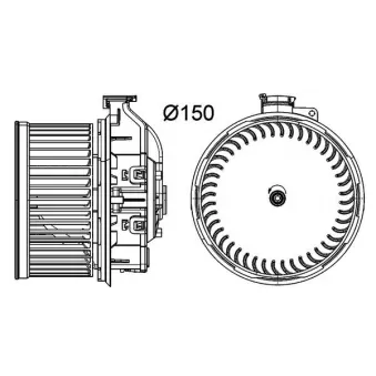 Pulseur d'air habitacle MAHLE AB 259 000P