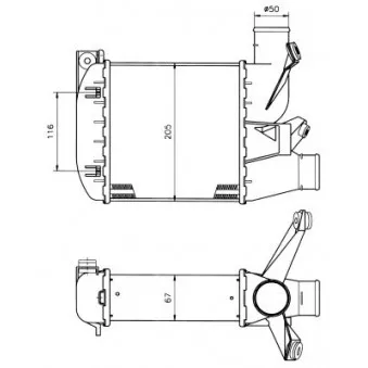 Intercooler, échangeur NRF 30121