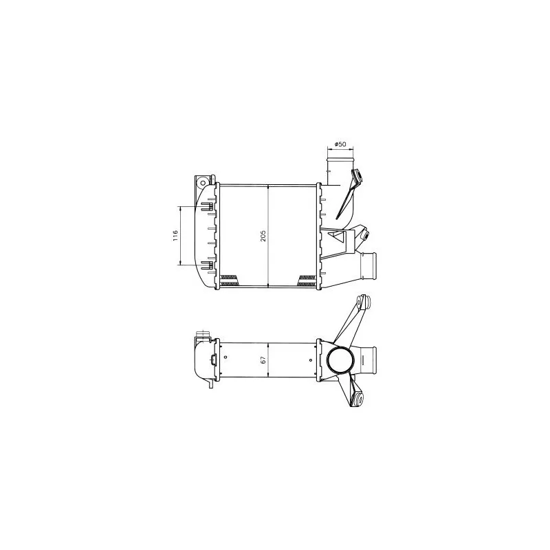 Intercooler, échangeur NRF 30121