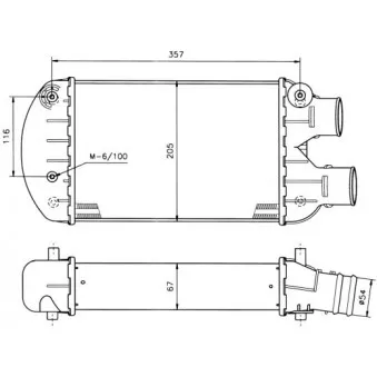 Intercooler, échangeur NRF 30122