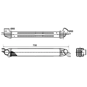 Intercooler, échangeur NRF 30303