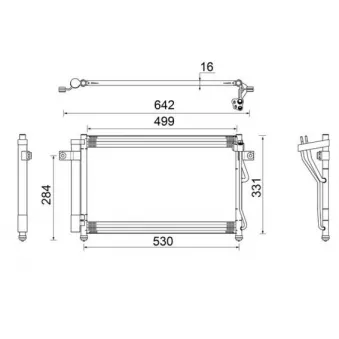 Condenseur, climatisation MAHLE AC 679 000S