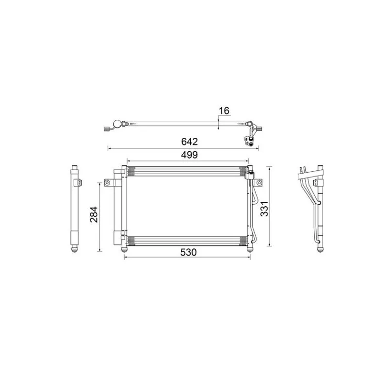 Condenseur, climatisation MAHLE AC 679 000S