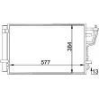 Condenseur, climatisation MAHLE AC 697 000P - Visuel 2