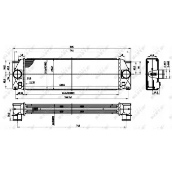 Intercooler, échangeur NRF 30310