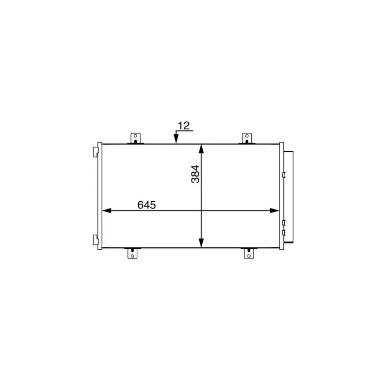 Condenseur, climatisation MAHLE AC 70 000S