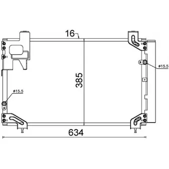 Condenseur, climatisation MAHLE AC 711 000S