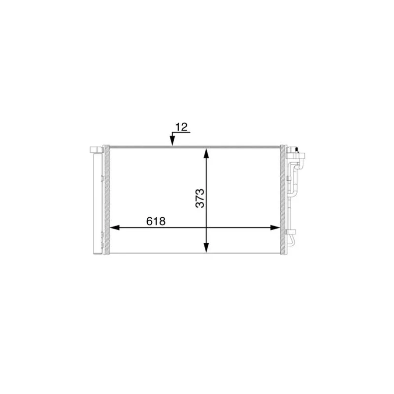 Condenseur, climatisation MAHLE AC 72 000S