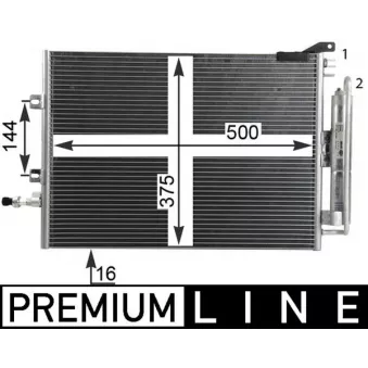 Condenseur, climatisation MAHLE AC 720 000P