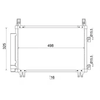 Condenseur, climatisation MAHLE AC 793 000S