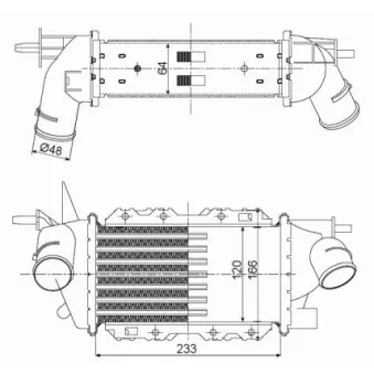 Intercooler, échangeur NRF 30352