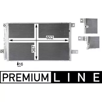 Condenseur, climatisation MAHLE AC 819 000P